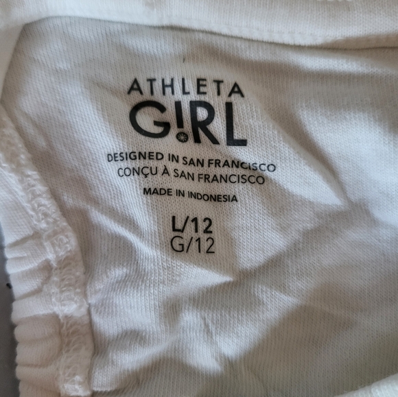 NEW- Athleta Pastel Tie-Dye Sweatshirt Crop, Size Large (12) - Picture 3 of 5